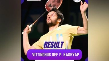 Sports News | Indonesia Masters: Parupalli Kashyap Loses to Denmark's Vittinghus