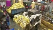 India News | Huge Quantity of Flowers Gone to Waste at Chennai Wholesale Market Due to Poor Demand, Continuous Rain