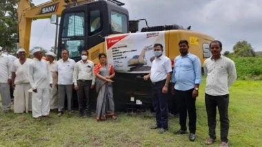 Business News | Sany Steps Up CSR Activities, Supplies Excavator for Pond Construction