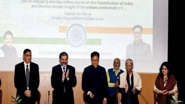 India News | Kiren Rijiju Launches Online Course on Indian Constitution
