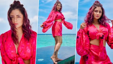 Rashami Desai Looks Exquisite in Pink Co-Ord Set While Enjoying Vacation in the Maldives! (See Pics)