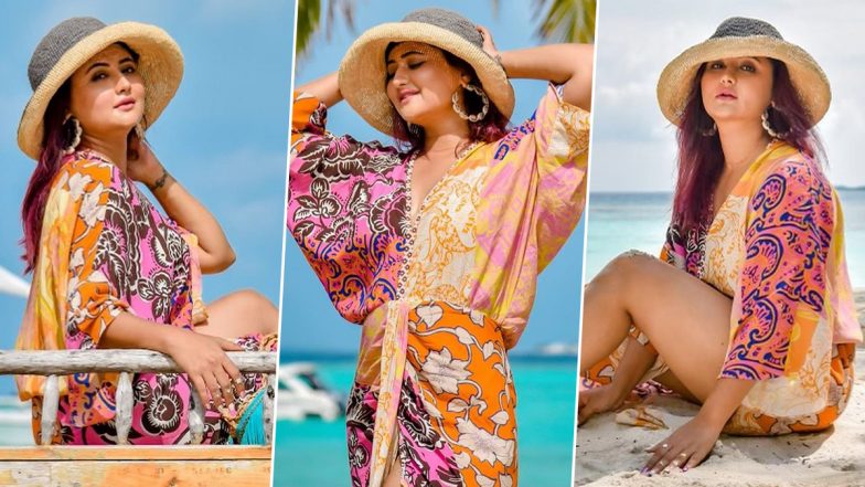 Rashami Desai Stuns in a Floral Zara Dress As She Enjoys Her Maldivian Vacation (View Pics)