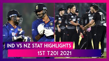 IND vs NZ Stat Highlights 1st T20I 2021: India Register Comprehensive Win In Close Chase