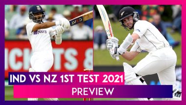 IND vs NZ 1st Test 2021 Preview & Playing XIs: Teams Look to Gain on WTC Points Table