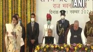 India News | Govind Ram Meghwal, Shakuntala Rawat Take Oath as Cabinet Ministers in Rajasthan Government