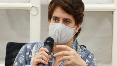 India News | Priyanka Gandhi Vadra Hits out at Amit Shah over Rising Crimes in UP