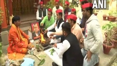 India News | SP Workers Celebrate Mulayam Singh Yadav's 82nd Birthday