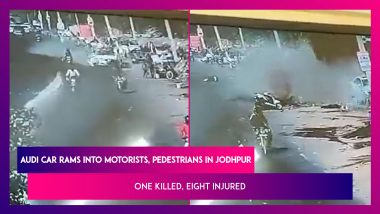 Jodhpur: Audi Car Rams Into Motorists, Pedestrians; One Killed, Eight Injured