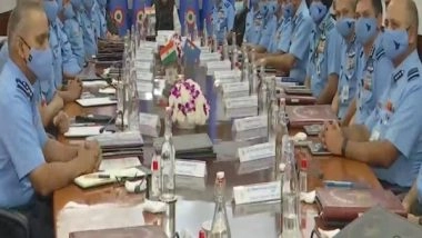 India News | Defence Minister Addresses IAF Commanders' Security Meet