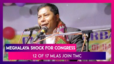 Meghalaya Shock For Congress: 12 Of 17 MLAs Including Mukul Sangma Join Mamata Banerjee's Trinamool