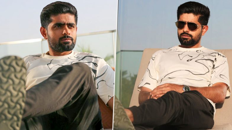 Babar Azam Lets His Hair Down Ahead of Pakistan vs Australia, T20 World Cup 2021 Semi-Final (See Pic)