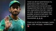 Hassan Ali Opens Up After Dropped Catch in Pakistan vs Australia T20 World Cup 2021 Semifinal, Writes, &lsquo;Don&rsquo;t Change Your Expectations From Me&rsquo; (Check Post)