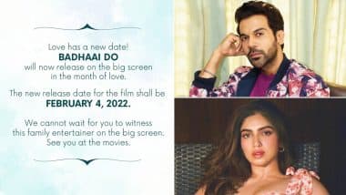 Rajkummar Rao And Bhumi Pednekar’s Badhaai Do Gets Postponed! Film To Release On February 4, 2022