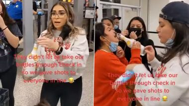 Women Offer Free Vodka Shots to Passengers in Line of Airport Security After Being Denied To Carry It Along!