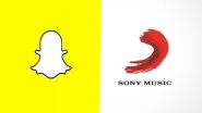 Snapchat Announces New Deal With Sony Music To Add Artists&rsquo; Music Into Snap&rsquo;s Library