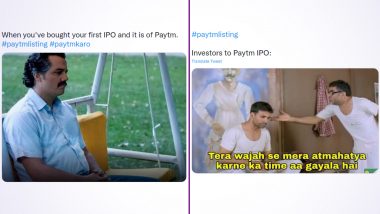 Paytm Shares Tank on Listing Day, Twitter Emerges With Funny Memes And Jokes