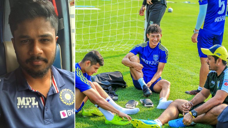 ISL 2021–22: Sanju Samson Sends Good Wishes to Kerala Blasters Ahead of Their Match Against ATK Mohun Bagan (See Video)