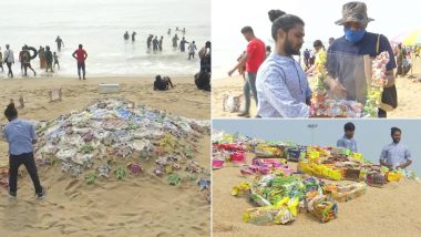 Odisha Artist Creates 15-Foot Olive Ridley Sea Turtle Statue To Spread Awareness on Plastic Menace in Sea Water