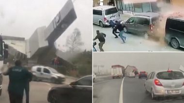 Storm in Turkey Kills at Least 4 People, Topples Clock Tower and Overturns Trucks (Watch Video)