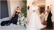 Kim Kardashian Stuns In A Strapless Bodice With Cut Outs At Paris Hilton&rsquo;s Glamorous Wedding! (View Pics)