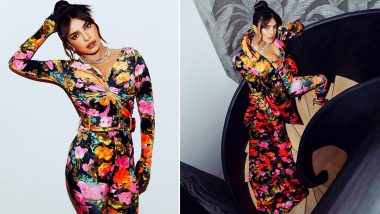 Priyanka Chopra Looks Drop-Dead Beautiful in Multi-Coloured Floral Print Dress for The Fashion Awards 2021! (View Pics)