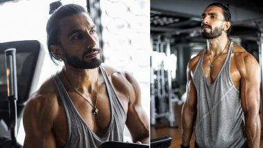 Monday Motivation: Ranveer Singh Shares a Glimpse of His Intense Workout; Actor Flaunts His Chiseled Body