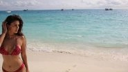 Disha Patani Is Majorly Missing Her Vacation Days, Shares a Stunning Picture in Red Printed Bikini! (View Pic)