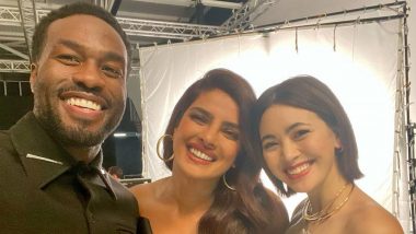 The Matrix Resurrections: Priyanka Chopra Jonas Is All Smiles As She Poses With Co-Stars Jessica Henwick And Yahya Abdul-Mateen II (View Pic)