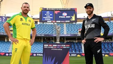 New Zealand vs Australia Live Streaming Online, T20 World Cup 2021: Get Free TV Telecast of NZ vs AUS, Final Match of ICC Men’s Twenty20 WC With Time in IST