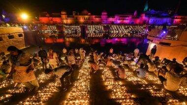 Diwali 2022: Ram Janmabhoomi in Ayodhya All Set To Witness Grand Deepotsav Setting New Records in Presence of PM Narendra Modi (Watch Video)