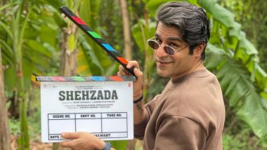 Shehzada: Sunny Hinduja Poses With the Clapperboard as He Joins Cast of Kartik Aaryan, Kriti Sanon’s Upcoming Film