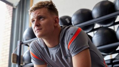 Mick Schumacher Sweats It Out in the Gym Ahead of Qatar GP 2021 (See Pic)