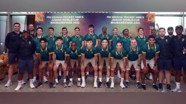 Sports News | South Africa and Korea Arrive in Bhubaneswar for Junior Hockey WC