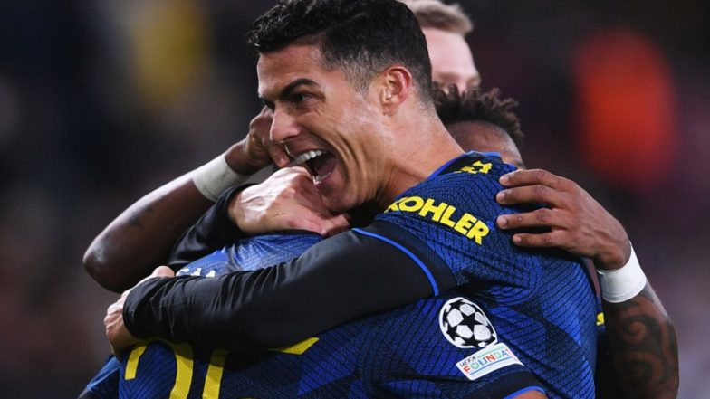 Manchester United Relives Cristiano Ronaldo’s UCL 2021-22 Goal Against Villareal (Watch Video)