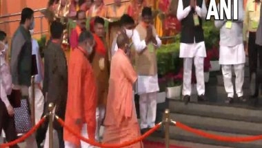 India News | Yogi Adityanath Arrives to Attend BJP's National Executive Meeting in Delhi