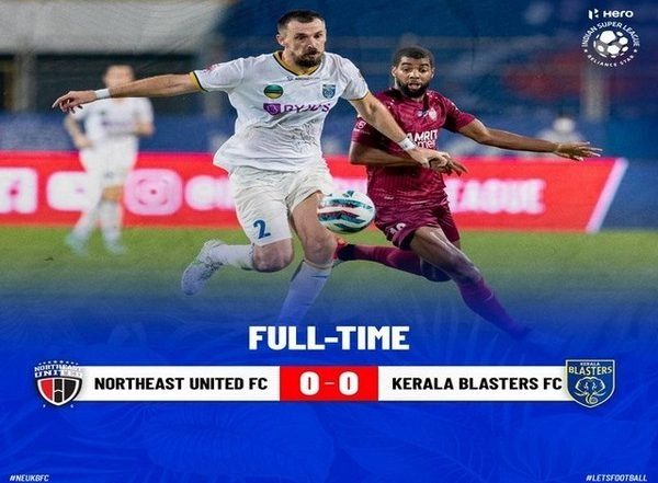 Sports News | ISL: NorthEast and Kerala Share Points in Intense Bout