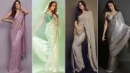 Diwali 2021 Fashion: Malaika Arora, Janhvi Kapoor and Others' Sequined Sarees By Manish Malhotra Should Be Your Go-To Option This Year (View Pics)