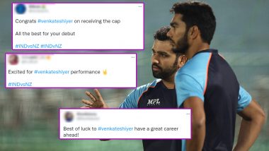 Venkatesh Iyer Debuts for India in 1st T20I vs New Zealand 2021, See How Twitterati Reacted to the Young Cricketer’s First National Team Appearance!