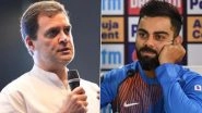 Rahul Gandhi Backs Virat Kohli After Indian Captain Faces Online Abuse