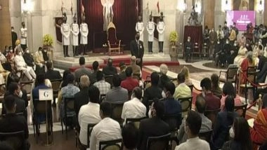 India News | President Ram Nath Kovind Confers Padma Vibhushan to Prof Braj Basi Lal