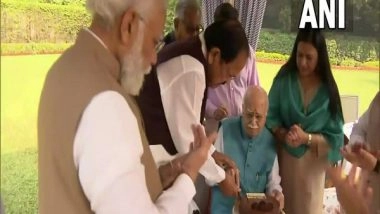 India News | PM Modi, Senior BJP Leaders Celebrate LK Advani's Birthday at His Residence in Delhi
