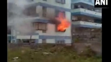 India News | Fire Breaks out at Residential Complex in Bengaluru's Sampige Nagar Area