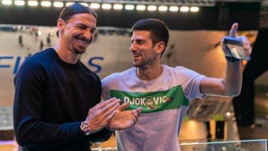 Zlatan Ibrahimovic Meets Novak Djokovic, AC Milan Striker Shares Photo on Social Media With Hilarious Caption