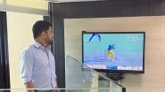 MS Dhoni Watches Syed Mushtaq Ali Trophy 2021 Final As Shahrukh Khan&rsquo;s Last-Ball Six Wins It for Tamil Nadu (See Picture)