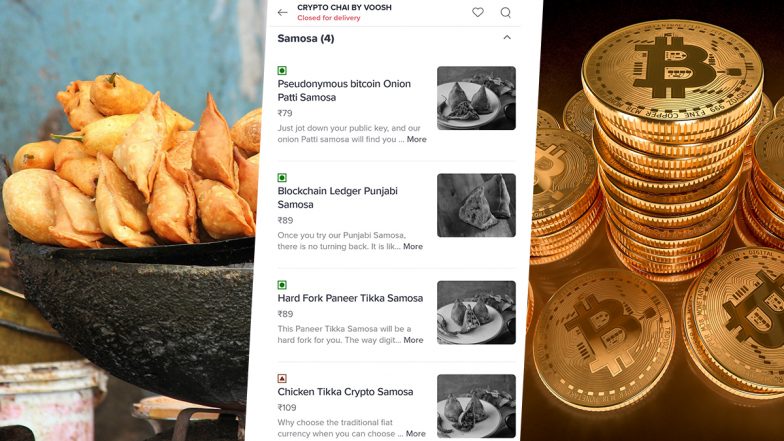 Crypto Chai, Blockchain Ledger Punjabi Samosa And More: This Post About a Bangalore Restaurant's Cryptocurrency Menu Is Going Viral!