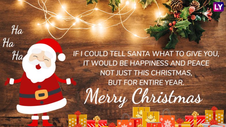 Christmas 2021 Messages: Send Exciting Wishes & Greetings With Santa Claus and Christmas Tree Images to Your Loved Ones on Xmas Day!
