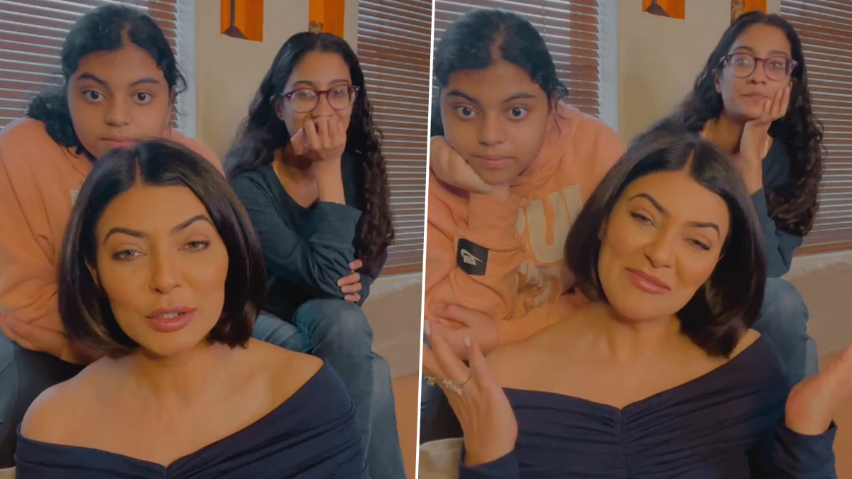 Sushmita Sen turns hair dresser for her younger daughter Alisah, Rene  demands a haircut too | Filmfare.com