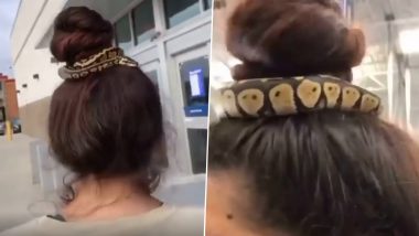 Watch: Woman Uses REAL Snake As Hair Tie While Shopping at Mall, the Video Will Definitely Make You Think Hard!