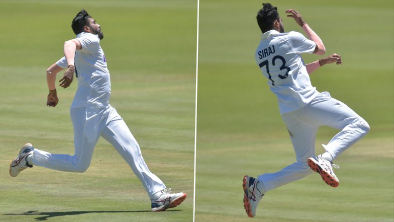 Mohammed Siraj Pulls of a Cristiano Ronaldo Celebration After Dismissing Rassie van der Dussen During Day 3 of India vs South Africa 1st Test 2021 (Watch Video)