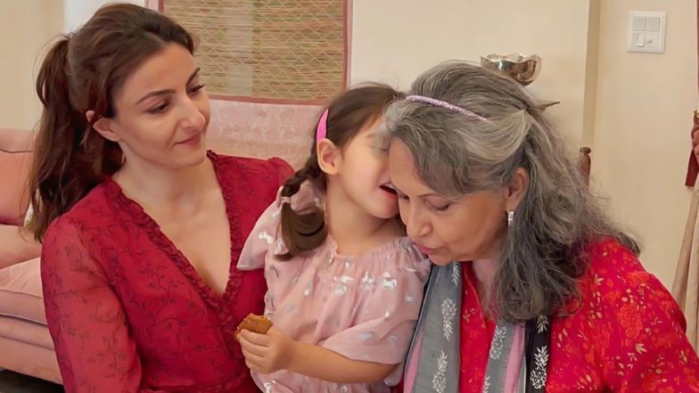 Soha Ali Khan Shares Happy Pictures From Sharmila Tagore’s 77th Birthday Party!